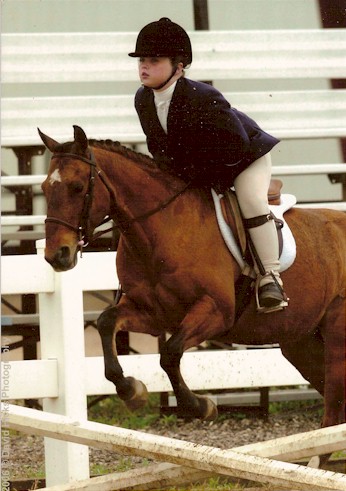 Melonie with owner Cathryn at the 2006 Double Point Show