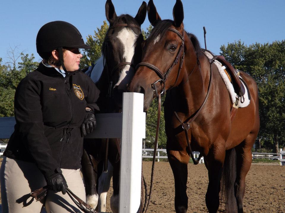 With his buddy Doc and owner Cathryn