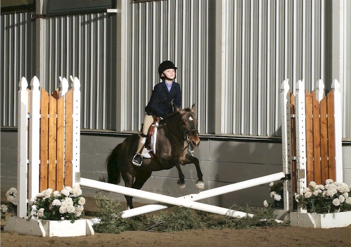 Savannah Chapman and her pony Chasing Rainbows, Jan 2008