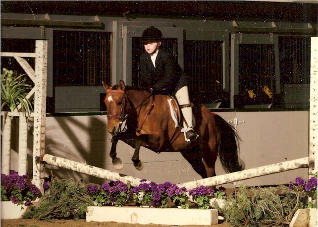 Melonie competing in her first USEF "A" Rated horse show